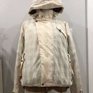 Stylish Beige Hooded Jacket